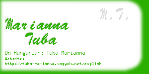 marianna tuba business card